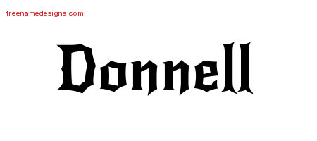 Gothic Name Tattoo Designs Donnell Download Free
