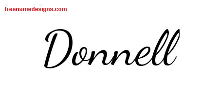 Lively Script Name Tattoo Designs Donnell Free Download