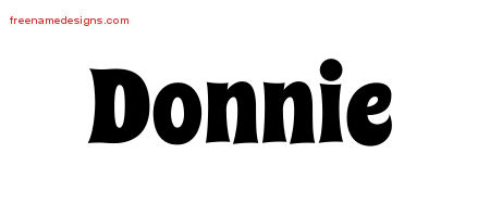 Groovy Name Tattoo Designs Donnie Free Lettering