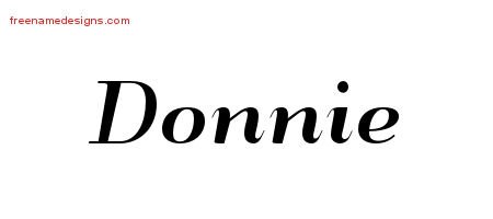 Art Deco Name Tattoo Designs Donnie Graphic Download