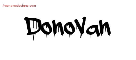 Graffiti Name Tattoo Designs Donovan Free