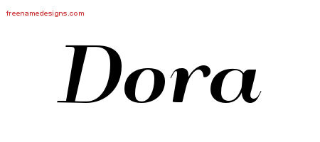 Art Deco Name Tattoo Designs Dora Printable