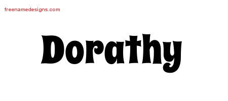 Groovy Name Tattoo Designs Dorathy Free Lettering