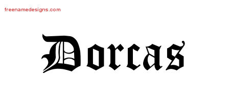 Blackletter Name Tattoo Designs Dorcas Graphic Download