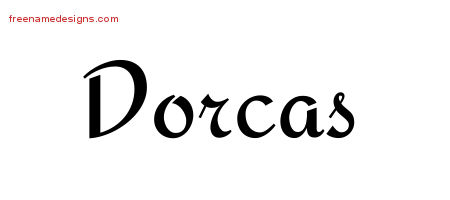 Calligraphic Stylish Name Tattoo Designs Dorcas Download Free