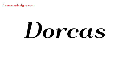 Art Deco Name Tattoo Designs Dorcas Printable