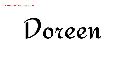 Calligraphic Stylish Name Tattoo Designs Doreen Download Free