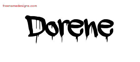 Graffiti Name Tattoo Designs Dorene Free Lettering