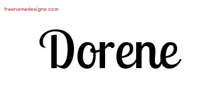 Handwritten Name Tattoo Designs Dorene Free Download