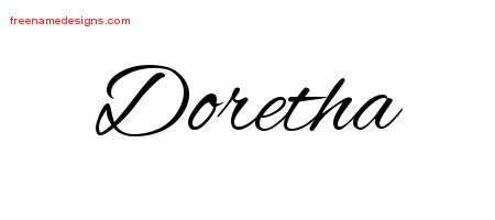 Cursive Name Tattoo Designs Doretha Download Free