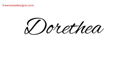 Cursive Name Tattoo Designs Dorethea Download Free
