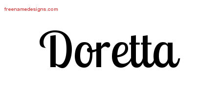 Handwritten Name Tattoo Designs Doretta Free Download