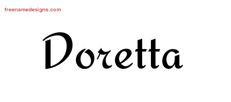 Calligraphic Stylish Name Tattoo Designs Doretta Download Free