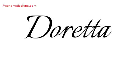Calligraphic Name Tattoo Designs Doretta Download Free