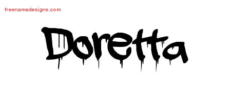 Graffiti Name Tattoo Designs Doretta Free Lettering