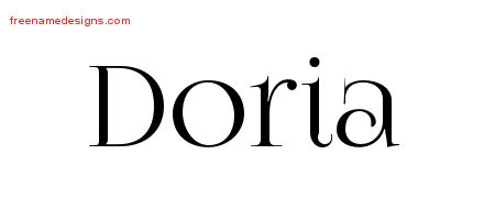Vintage Name Tattoo Designs Doria Free Download