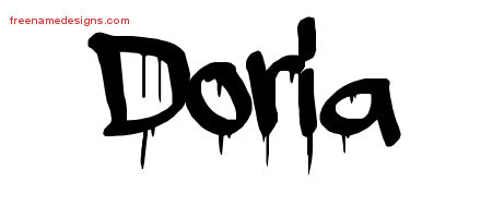 Graffiti Name Tattoo Designs Doria Free Lettering