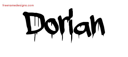 Graffiti Name Tattoo Designs Dorian Free Lettering