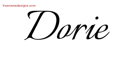 Calligraphic Name Tattoo Designs Dorie Download Free