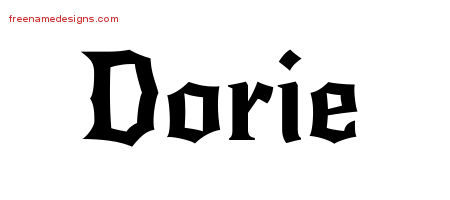 Gothic Name Tattoo Designs Dorie Free Graphic