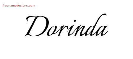 Calligraphic Name Tattoo Designs Dorinda Download Free
