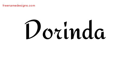 Calligraphic Stylish Name Tattoo Designs Dorinda Download Free