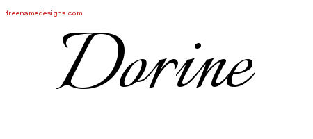 Calligraphic Name Tattoo Designs Dorine Download Free