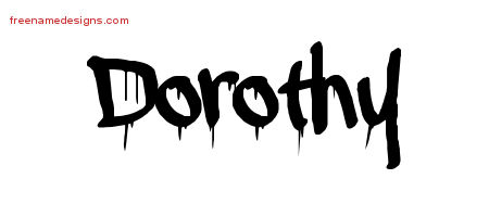 Graffiti Name Tattoo Designs Dorothy Free Lettering