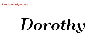 Art Deco Name Tattoo Designs Dorothy Printable