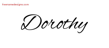 Cursive Name Tattoo Designs Dorothy Download Free