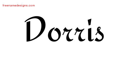 Calligraphic Stylish Name Tattoo Designs Dorris Download Free