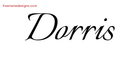 Calligraphic Name Tattoo Designs Dorris Download Free