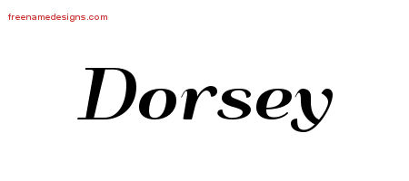 Art Deco Name Tattoo Designs Dorsey Graphic Download
