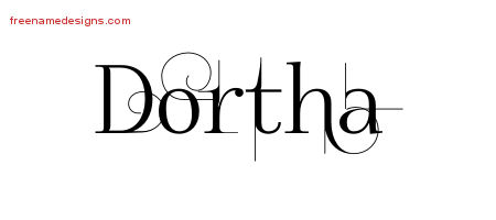 Decorated Name Tattoo Designs Dortha Free