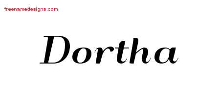 Art Deco Name Tattoo Designs Dortha Printable