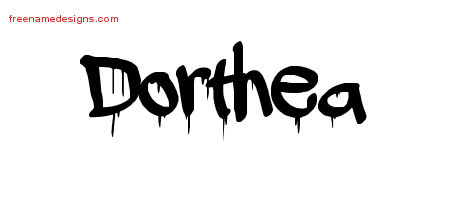 Graffiti Name Tattoo Designs Dorthea Free Lettering