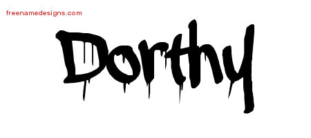 Graffiti Name Tattoo Designs Dorthy Free Lettering