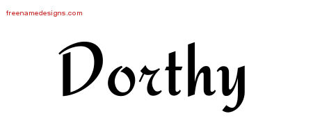 Calligraphic Stylish Name Tattoo Designs Dorthy Download Free