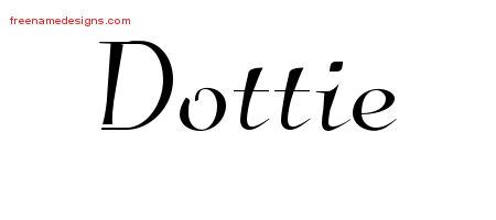 Elegant Name Tattoo Designs Dottie Free Graphic