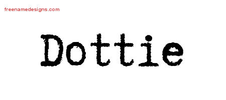 Typewriter Name Tattoo Designs Dottie Free Download