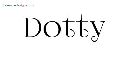 Vintage Name Tattoo Designs Dotty Free Download