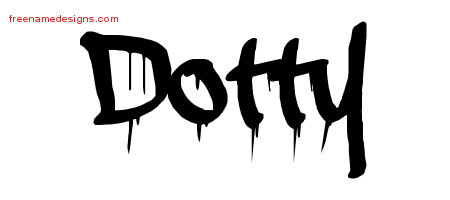 Graffiti Name Tattoo Designs Dotty Free Lettering
