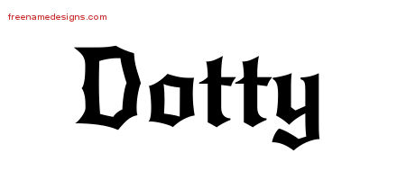 Gothic Name Tattoo Designs Dotty Free Graphic