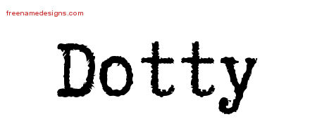 Typewriter Name Tattoo Designs Dotty Free Download