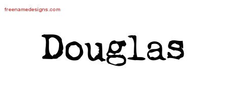 Vintage Writer Name Tattoo Designs Douglas Free
