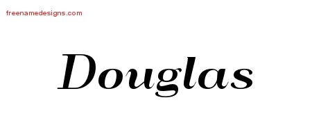 Art Deco Name Tattoo Designs Douglas Graphic Download