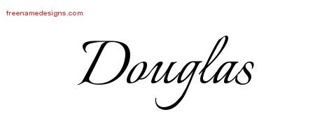 Calligraphic Name Tattoo Designs Douglas Free Graphic