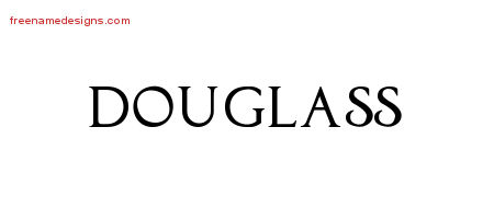 Regal Victorian Name Tattoo Designs Douglass Printable