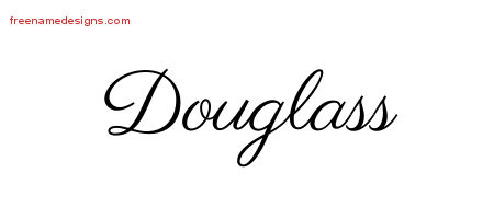 Classic Name Tattoo Designs Douglass Printable