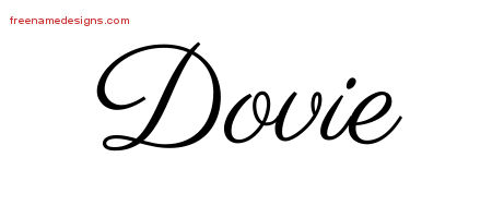 Classic Name Tattoo Designs Dovie Graphic Download